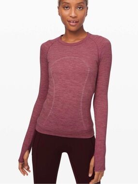 lululemon athletica Long-Sleeve Seamless Top striped
